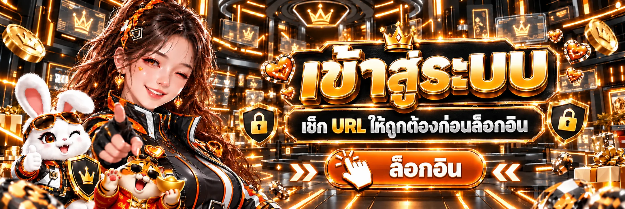 BM Hyper ทางเข้าและปุ่มล็อกอินที่ปลอดภัย